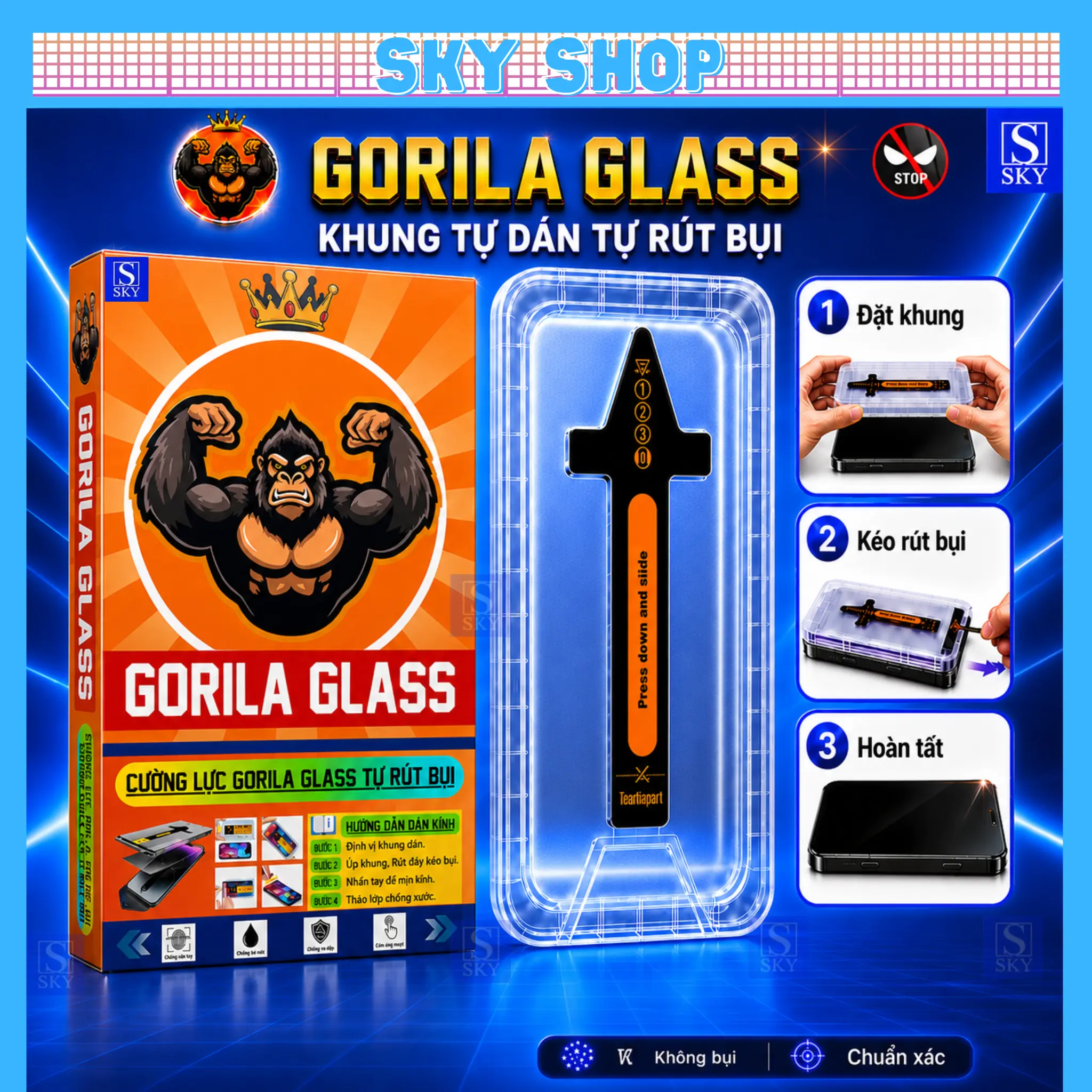 Kính Cường Lực GORILA GLASS Chống Nhìn Trộm Dán Tự Hút Bụi cho iphone 17 PrMax 16 ProMax 17 Air 16 Plus 15 ProMax 14 ProMax 13 ProMax 12 ProMax 11 Pro Max X Xr Xs Max 16ProMax 15ProMax 14ProMax 13ProMax 12ProMax 11 Pro Max X Xs Max Xr