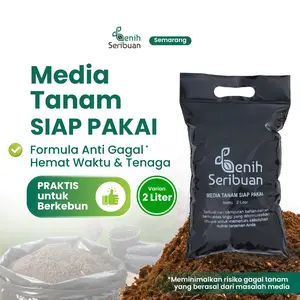 Benih Seribuan - 2 Liter Media Tanam Tanah Organik Siap Pakai