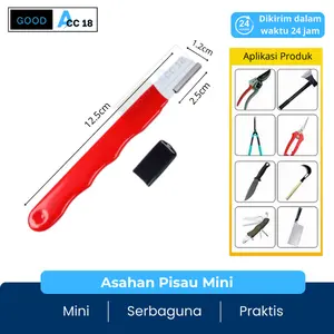 Pengasah Pisau Portabel Genggam Saku Alat Asah Pisau Mini Penajam Serbaguna