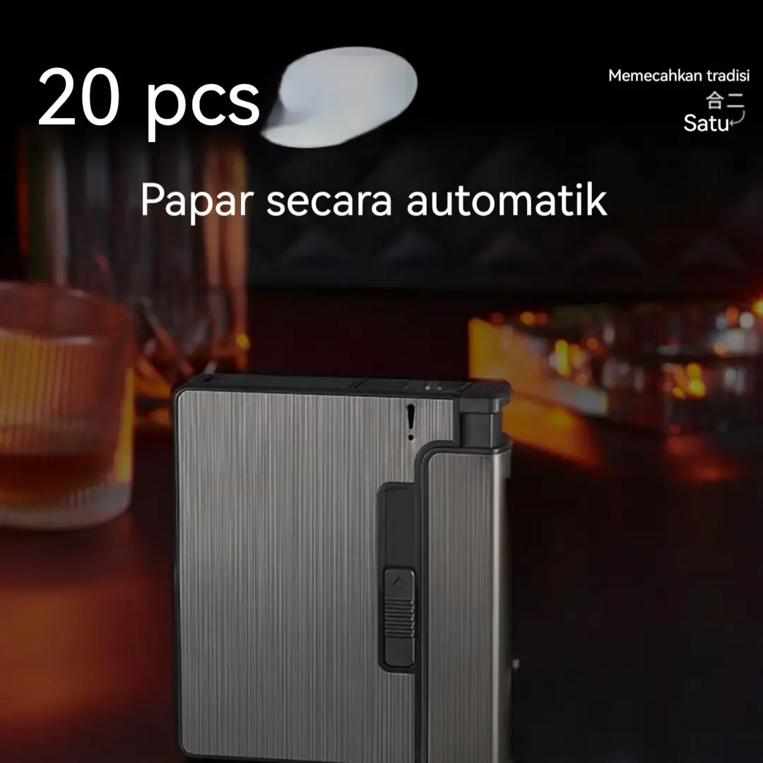 Portable Automatic  Boxes 20PCS  Holder Case Not  Gadget For Men Christmas Gifts