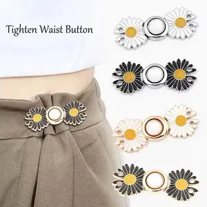 Kancing Jeans Simple Karakter Kait Pengecil Lingkar Pinggang Celana Kancing Celana Jeans Model Bunga Daisy Waist Button Adjustable Murah