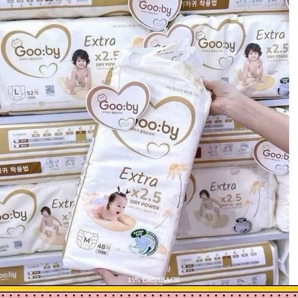    2 bịch  bỉm gooby extra ban ngày đủ sire NB-3xl 