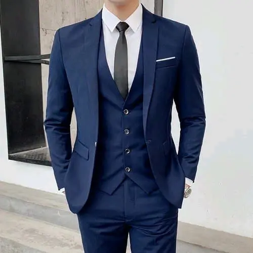 SETELAN JAS BLAZER 3IN1 PRIA (JAS CELANA ROMPI)-SETELAN JAS BLAZER PRIA 3IN1-SETELAN JAS WISUDA-SETELAN JAS WEDDING PRIA-SETELAN JAS FORMAL PRIA Nevy S Slimfit Kantor Semi baju  jas tuxedo  pria suit  men puring xxl suits