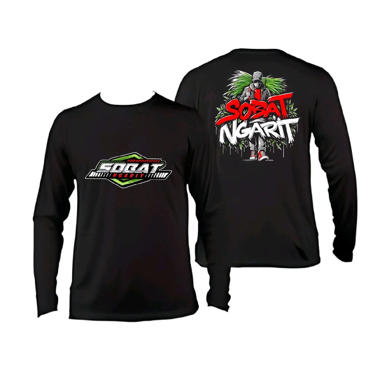 KAOS SOBAT NGARIT GENSONG RUMPUT LENGAN PANJANG- TSHIRT KATUN LEMBUT DAN NYAMAN TERBARU/ KATA PRIA / WANITA DEWASA VIRAL / COMBAD/ LEMBUT/ DISTRO / SABLON / LOGO / COWOK / KEREN / TULISAN / UNISEX / ANIME