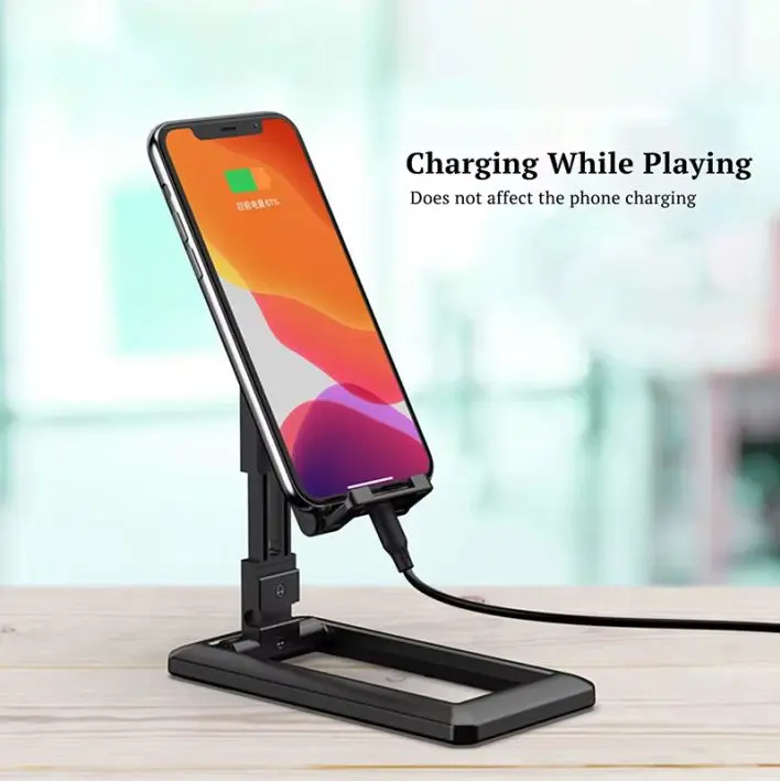 Dudukan Telepon Desktop Meja Folding Transformer HD28 dengan Bantalan Karet Antiselip dan Desain Bergaya 1
