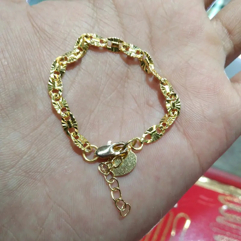GELANG TANGAN ANAK MODEL PECAH KOPI UKIR,XUPING PREMIUM ANTI LUNTUR 2