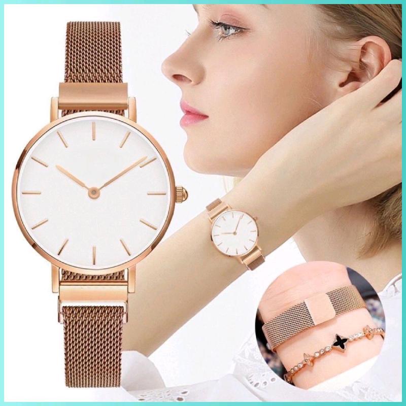JAM + BOX Jam Tangan Wanita Rantai Magnet D , jam tangan casual Watches Quartz 0