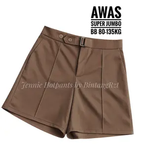 BintangRzt BB 135kg Muat Celana Pendek Jennie Hotpants Korean Style Super Jumbo BB 80-135KG