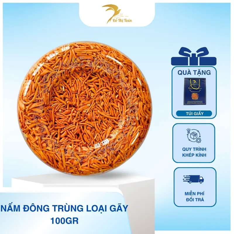 [KHO DTT] Nấm Đông trùng hạ thảo- Loại gãy- sấy thăng hoa- Yến sào Đỗ Thị Toán 0