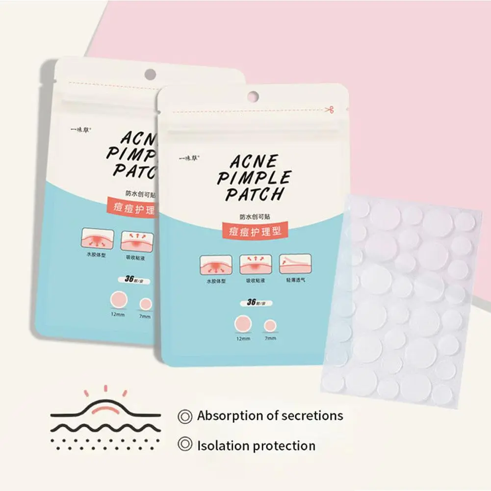 36pcs Hydrocolloid Invisible Acne Patch Spot Cover Facial Skincare