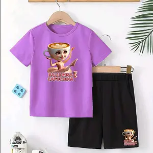 baju anak gambar ballerina capuchina tung tung sahur Fashion Perempuan