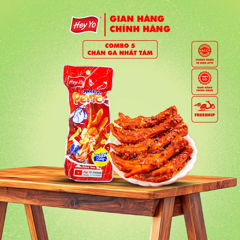 Combo TH Chân gà siêu cay Pento vị xuyên tiêu bùng nổ 40g thơm ngon hấp dẫn Hey Yo Foods   Ăn Vặt Chua Cay