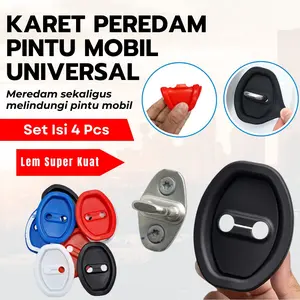 Peredam Getaran Pintu Mobil Bantalan Silikon Penyerap Guncangan Kunci Pintu Mobil Pelindung Anti Karat Korosi Bahan Silikon Kuat Elastis