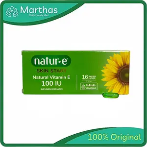 NATUR-E SKIN START VITAMIN E 100 IU 16/32 SOFT CAPSULE - MENJAGA KESEHATAN KULIT