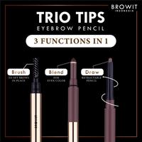 Gambar BROWIT TRIO TIPS EYEBROW PENCIL / PENCIL ALIS 3IN1 / ORIGINAL THAILAND - #Wood Brown dari BROWIT Kota Administrasi Jakarta Barat 3 Tokopedia