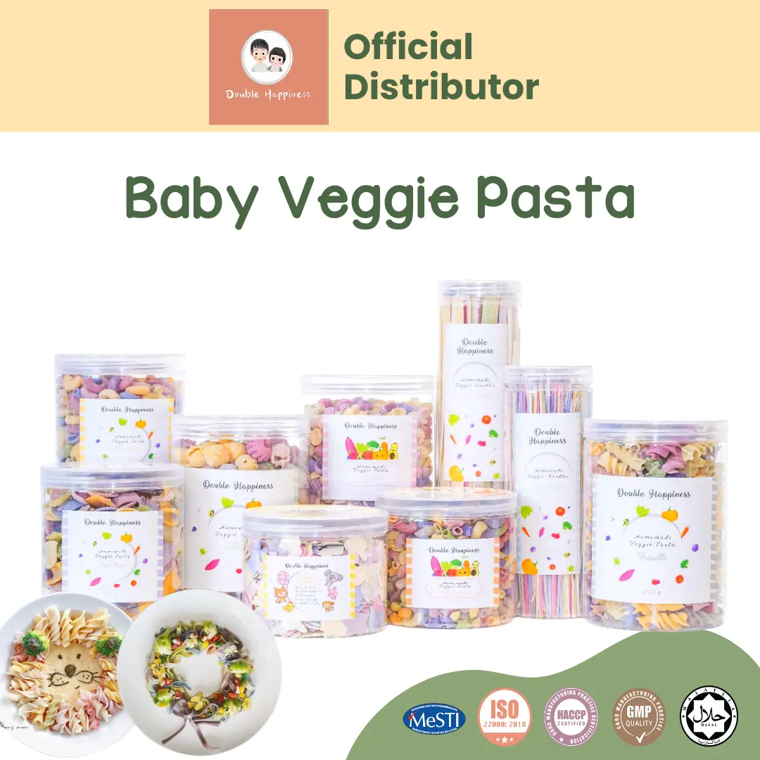 Double Happiness Baby Pasta/Kid Pasta/Veggie Pasta (Halal)