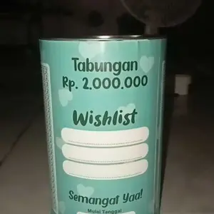 celengan target SMALL viral tiktok size 14,5x8,5cm/celengan model terbaru lucu murah kekinian/tabungan anak anak