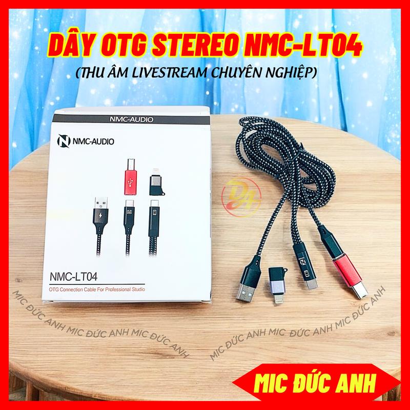  Dây OTG NMC-LT04 Kết Nối Với Sound Card Chuyên Thu Âm Livestream Chất Lượng Cao Âm Thanh Stereo 