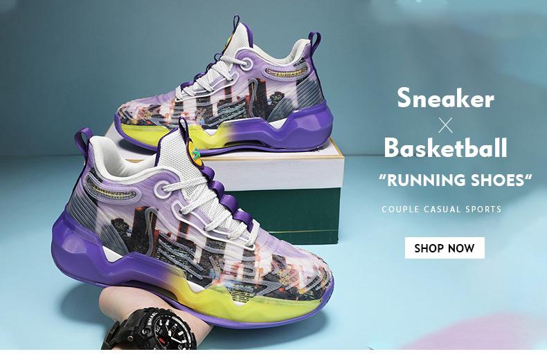 Product Introduction of IEAGO Fashion Mens Basketball Shoes Casual Breathable Women Sport Training High Top Sneakers 25