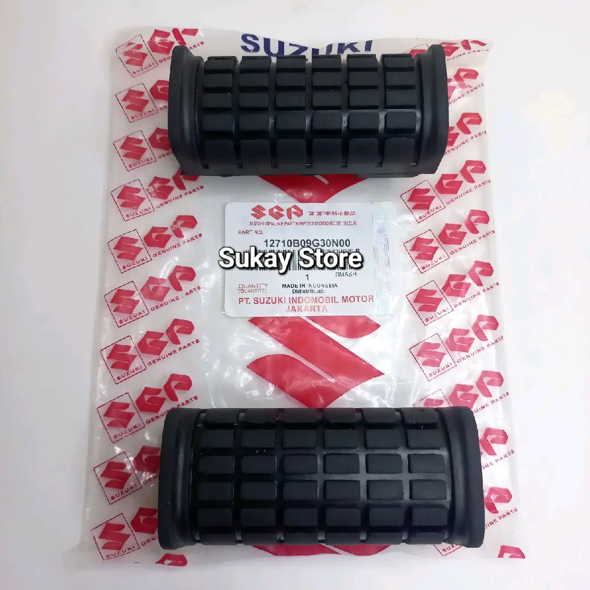 Karet Step Bastep Footstep Pijakan Kaki Depan Motor Suzuki Smash 110 Titan Shogun 125 Satria 2 Tak