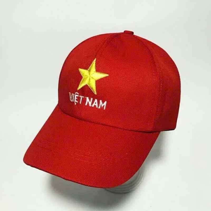 Mũ lưỡi trai thêu xao vàng Việt Nam ,nón kết đồng phục cho mọi lữa tuổi 6