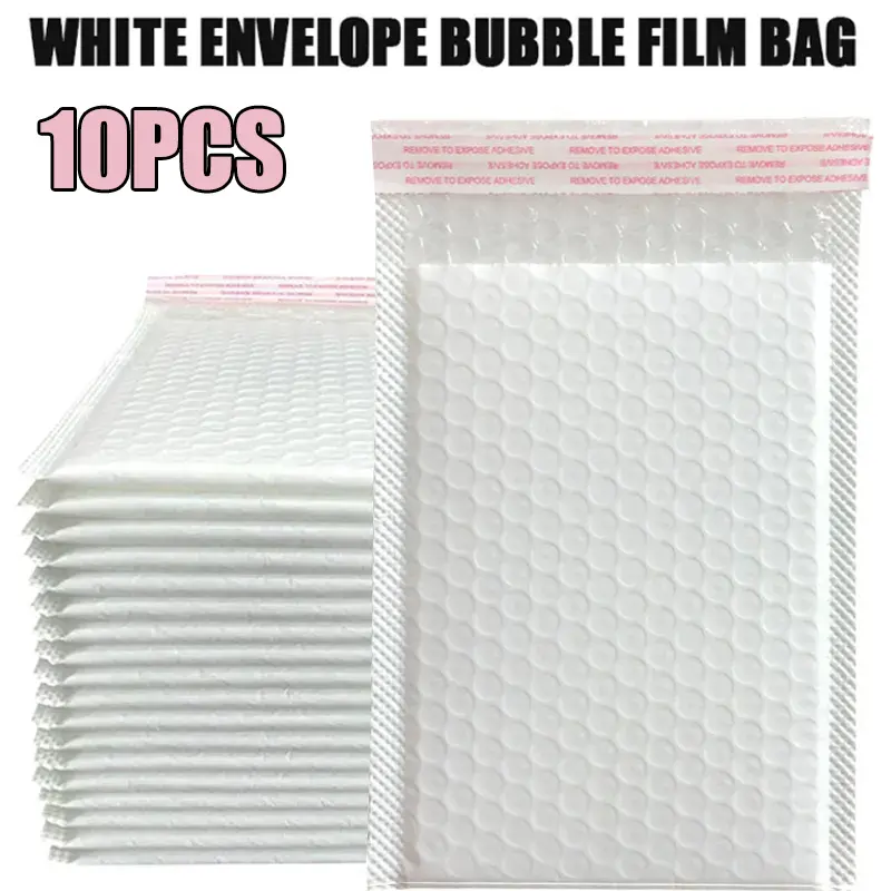 10PCS Film Bubble Envelope Bag Waterproof Padded Mailing Self Seal Shipping Packaging Bags Storage Bag
