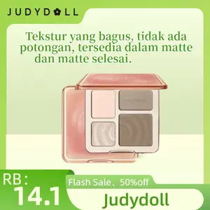 【cod】 [READY ORI] JudyDoll Contour Highlighter Bronzer Palette JudyDoll Countur JudyDoll Face Palette Sentuhan ringan ZMBHQ