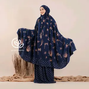 mukena nadira rayon premium jumbo rempel setelan atasan bawahan batik tebal adem nyaman lembut panjang