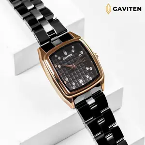 GAVITEN Jam Tangan Wanita GAVITEN GV 02 GV02 Original Garansi Resmi 1 Tahun - Stainless Steel