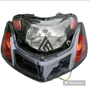 housing black oren lampu depan mio new smile dan sen plus lampu stop custom oren
