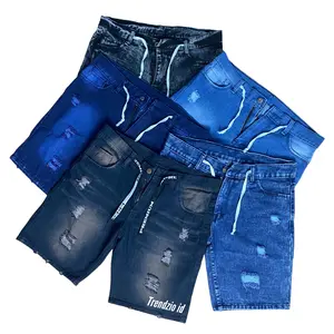 Paket Hemat Celana Jeans 100K dapat 2 Celana Pendek Sobek Tembus - Celana Pendek Sobek Pria Standar dan Jumbo size 27-38 Distro