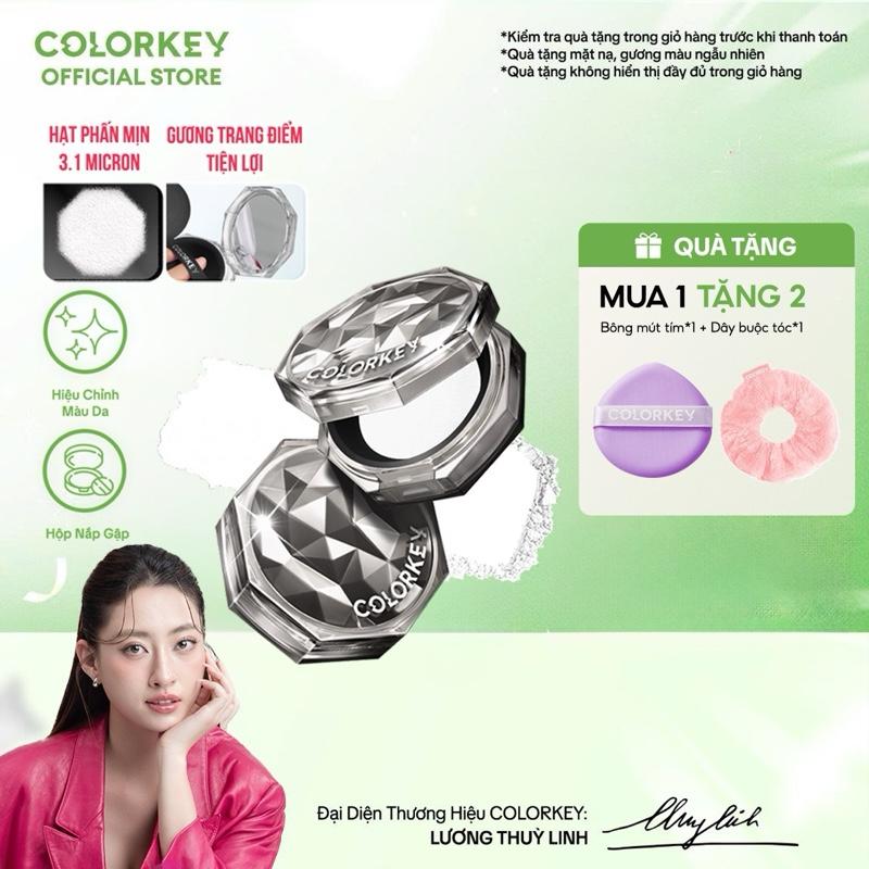 Phấn Phủ Dạng Bột COLORKEY Siêu Mịn Giúp Lớp Trang Điểm Tự Nhiên 8g