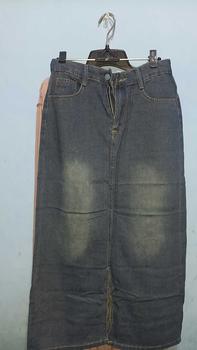 Product Review of 2212# Forking Denim Skirt Women Mid-Length High Waisted Hip Wrap Skirt from J**H 0