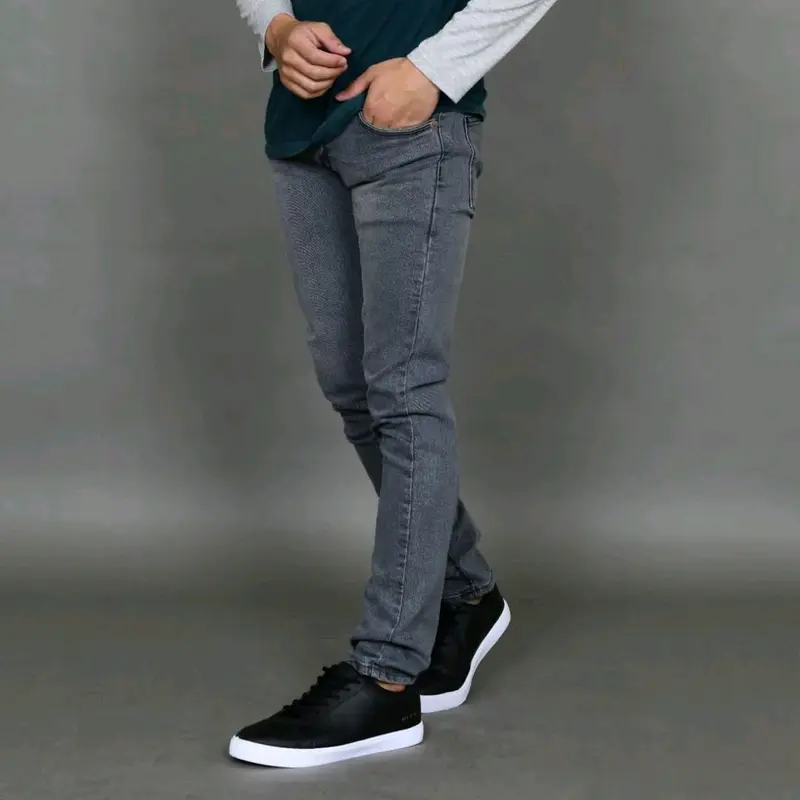 Celana Panjang Jeans Pensil Skinny Pria Snowash Slimfit Strech Denim Stretch Melar 2
