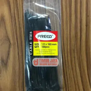 FREED Nylon Cable Tie Kabel Tie Nilon Hitam Serbaguna 10 15 20 cm