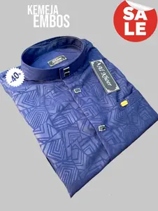 kemeja sultan embos termurah kemko pria dewasa kemeja koko muslim baju lebaran mewah 2025