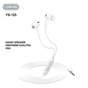 Headset/Handsfree YESPLUS YS-125 Harga Terjangkau Suara Hifi Earphone Berkabel 4D+Mic