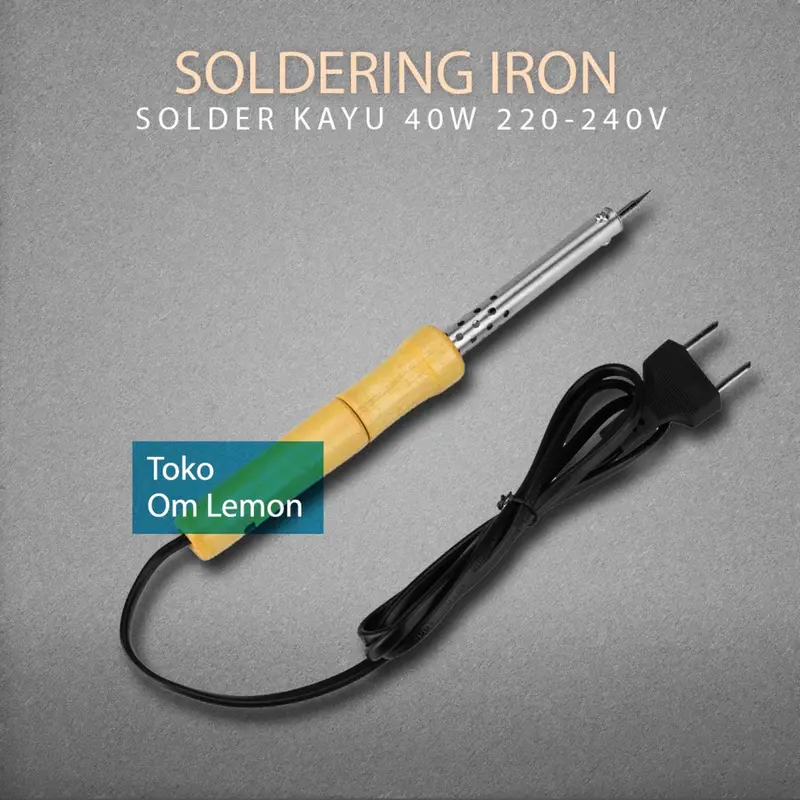Alat Solder Listrik SOLDER 40W Gagang Kayu 0