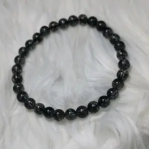 Natural Crystal High Quality Black Rutile Bracelet