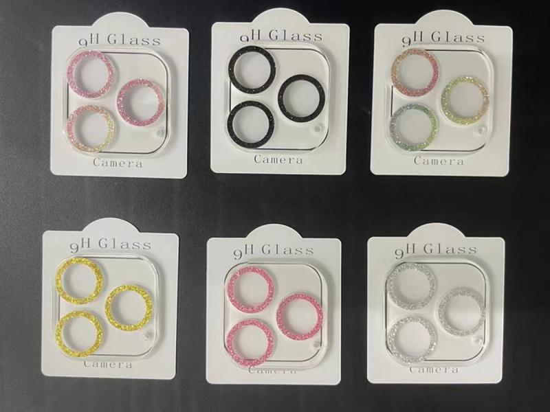 Product Introduction of Kính Ống Kính Máy Ảnh, Dành Cho iPhone 13, 14, 15, Pro Max Và 14, 15 Plus, Bảo Vệ Màn Hình Ống Kính Máy Ảnh Lấp Lánh, Vỏ Ống Kính Thích Hợp Cho iPhone 14, 15 Pro 5