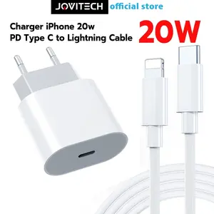 【COD】Jovitech Kabel Charger Fast Charging 20watt Type C IOS Adaptor Charge Pengisian Daya Cepat CA01