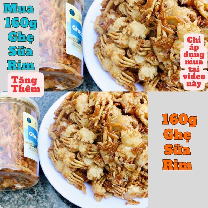 [Mua 1 tặng 1] Mua 160g Khô Ghẹ sữa chiên giòn tặng 160g Khô Ghẹ sữa chiên giòn thơm ngon ShumaFood Snack ăn vặt