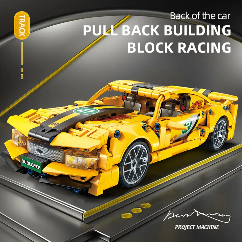 1:18 Mainan Mobil Balap Blok Green Demon AMG atau Bumblebee, Model, Hadiah Ulang Tahun Keren - Toys springtok toys 6