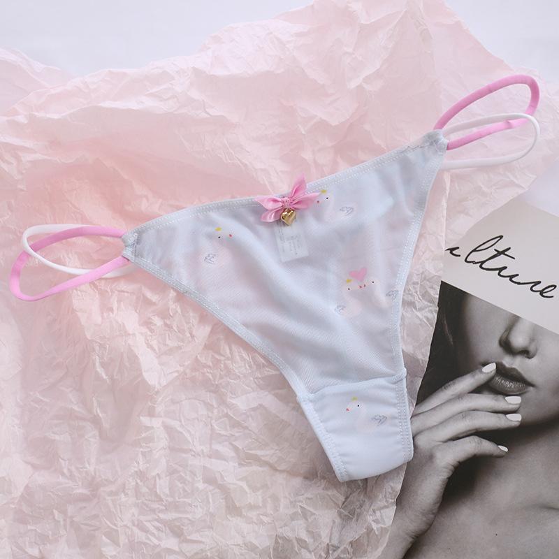 Product Introduction of Sexy Women Thongs Panties Sexy Mesh Transparent Solid Color Low-Rise Seamless Underwear Cute Girls Ladies Mesh T-Back T-String 6