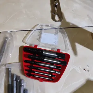 JLD Alat pembuka baut patah 5pcs/6pcs Screw extractor Set mata bor pembuka baut patah alat pembuka baut rusak untuk Cabut Sekrup Baut Patah