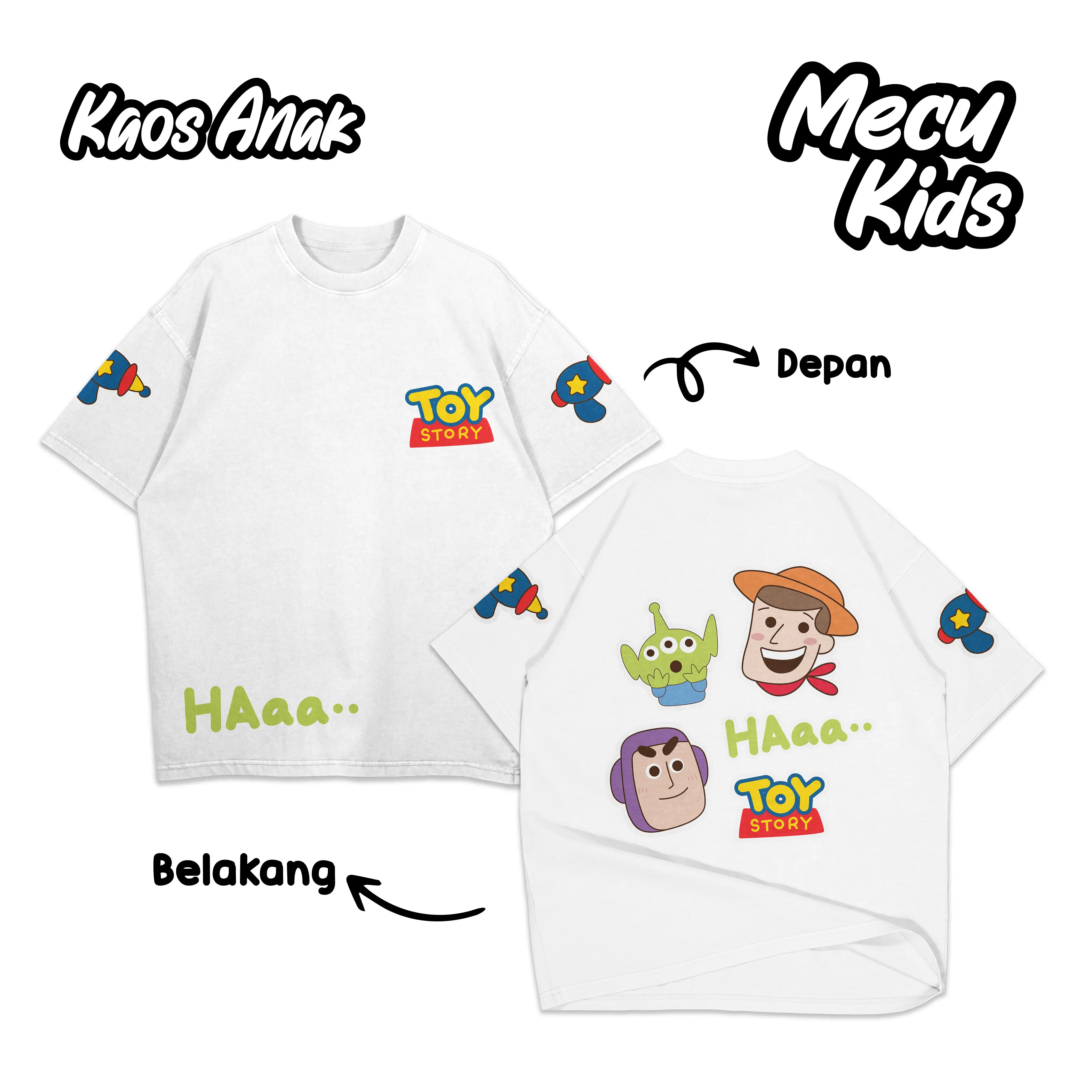 MECUKIDS TOY STORY PACK KAOS DISTRO ANAK LAKI LAKI DAN PEREMPUAN USIA UMUR 4 5 6 7 8 9 10 11 12 Tahun TAHUN