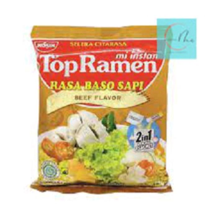 Chart Mini Rasa Mie Top Ramen Mini Rasa Baso Sapi - Shop | Tokopedia