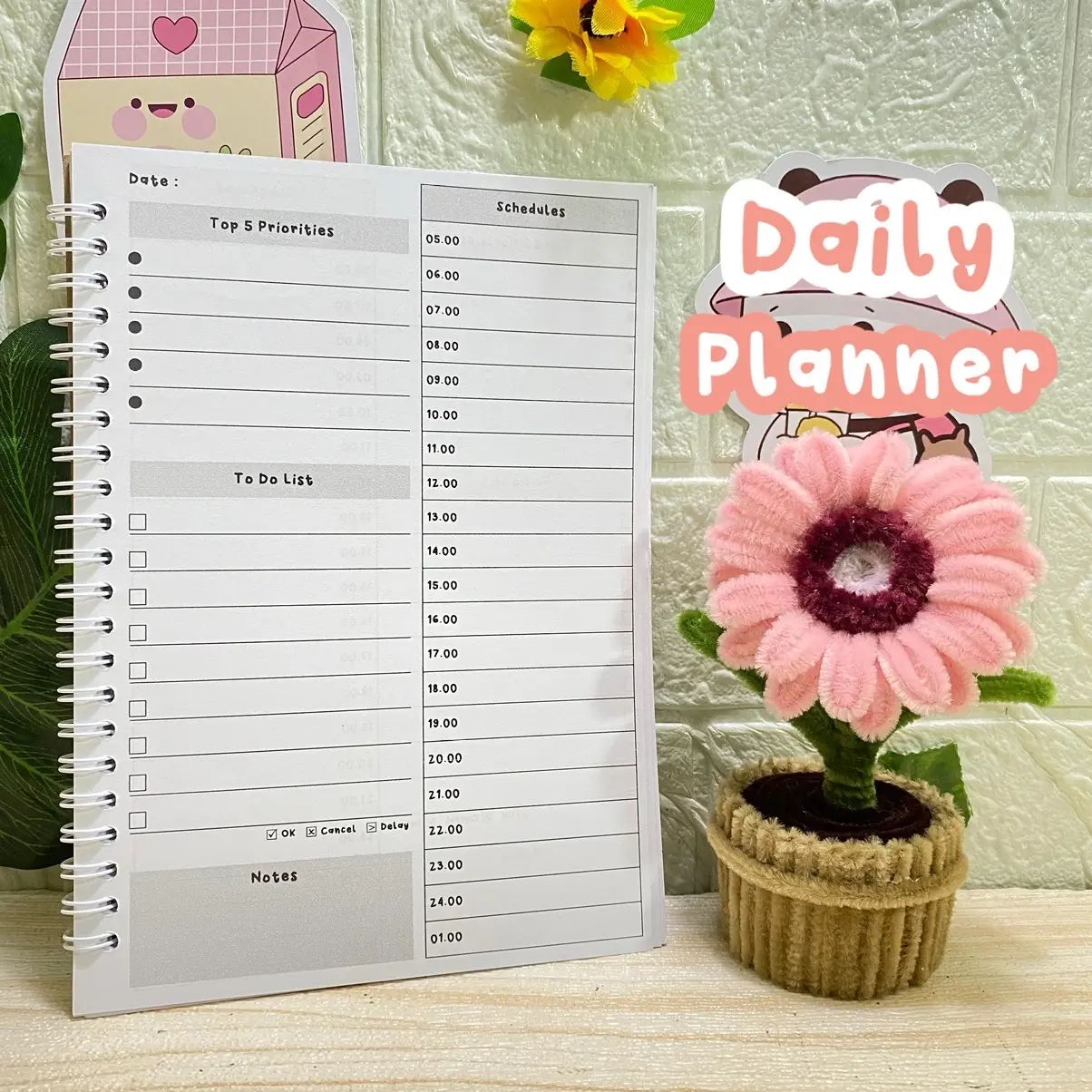 Notebook Daily Planner To Do List