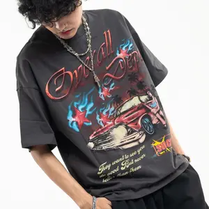 Boxy Cut T-Shirt cotton 20s OverallDecking Grey Succes