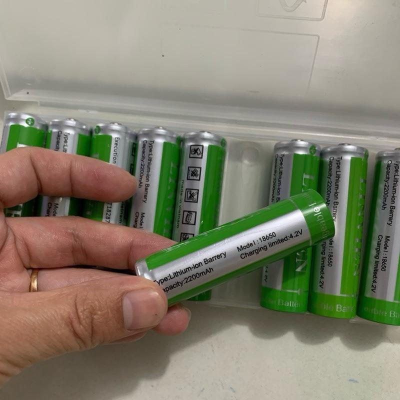 ￼Pin Dành Cho Đài,Loa Phóng Thanh,Máy Đọc Kinh Và Nhiều Thiết Bị Khác Model 18650 Dung Lượng 2200mAh